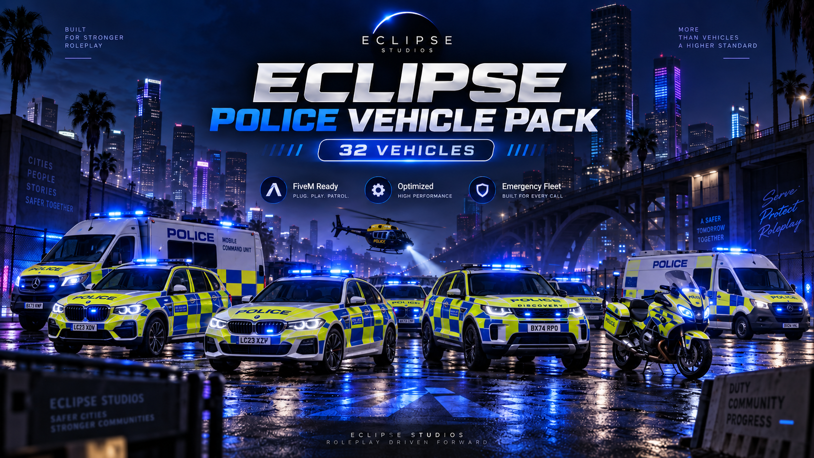 🚓32 Police Car Pack